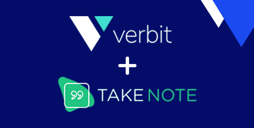 Verbit and Take Note logos