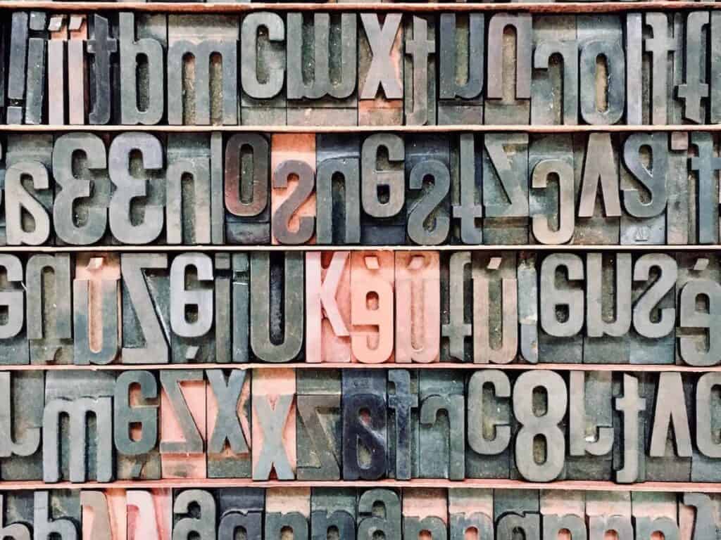 Print blocks of letters