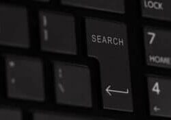 Search button on a computer keyboard